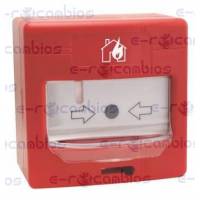 PULSADOR CONVENCIONAL DE ALARMA REARMABLE INTERIOR KOMTTECH