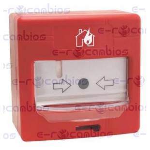 PULSADOR CONVENCIONAL DE ALARMA REARMABLE INTERIOR KOMTTECH