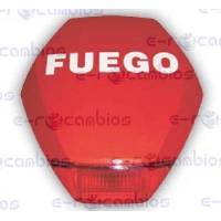 SIRENA ALARMA ROJA/FLASH ROJO EXTERIOR IP65