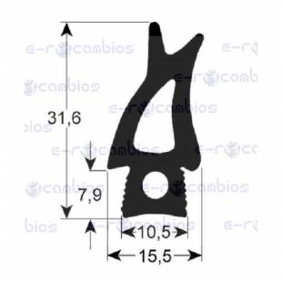 FAGOR P115157Burlete Puerta Horno 770x460mm